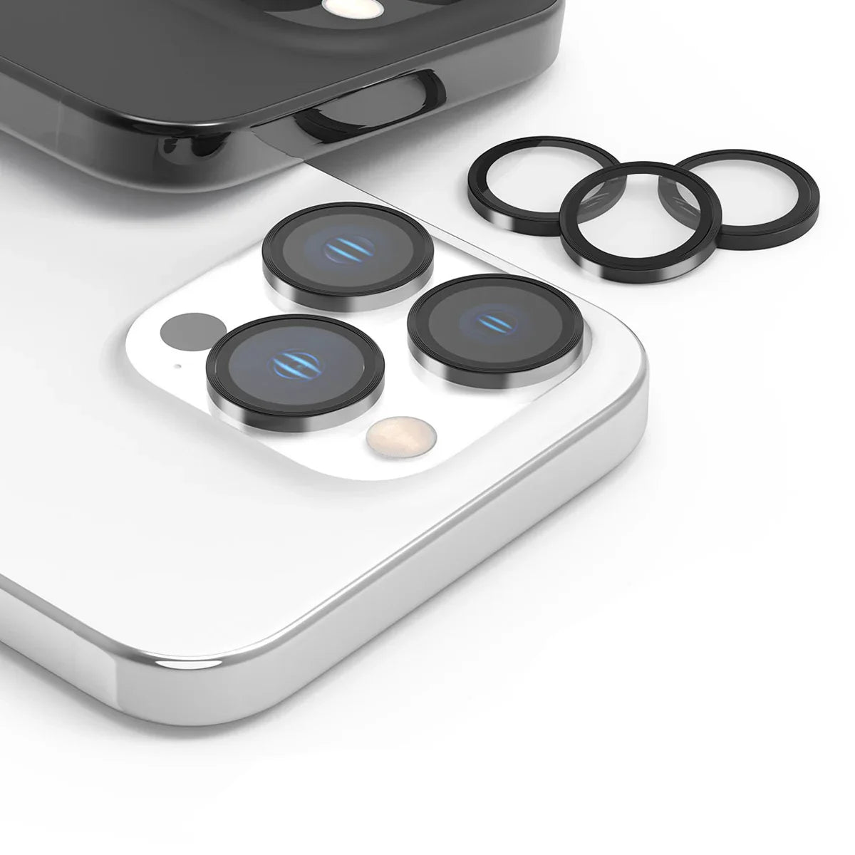 Araree C-Sub Core MR Indivisual Metal Ring Camera Lense Protector Glass For iPhone 15 Pro / 15 Pro Max - Clear - Tashqila Araree C-Sub Core MR Indivisual Metal Ring Camera Lense Protector Glass For iPhone 15 Pro / 15 Pro Max - Clear - Tashqila